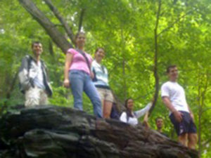 UVA's Cell and Molecular Biology Grad students on a hike in Shenandoah National park, near UVA.