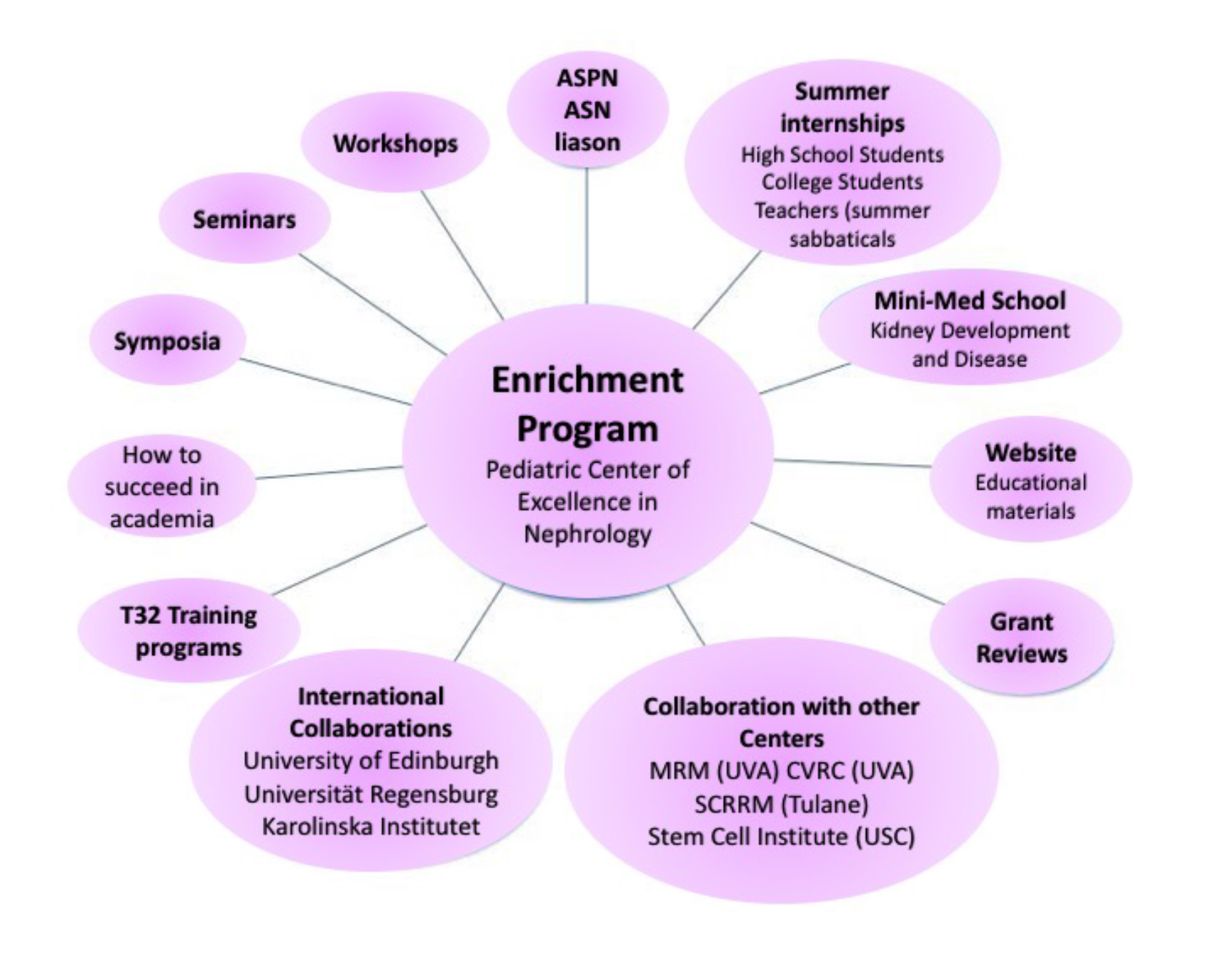 Diagram Enrichment Program UVA Pediatric Center of Excellence in Nephrology